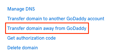 GoDaddy.Get the Authorization Code for Your Domain Transfer